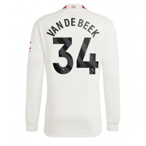 Manchester United Donny van de Beek #34 Replica Third Stadium Shirt 2023-24 Long Sleeve